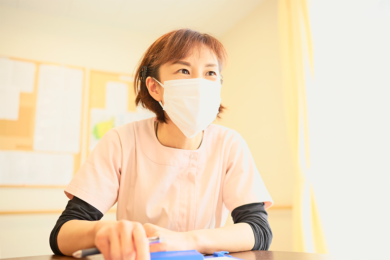 看護師による入居前説明